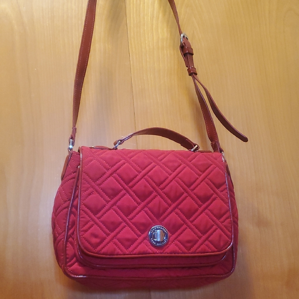 Vera Bradley Quilted Red Crossbody Bag NWNT